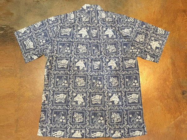 Reyn Spooner Men's Lahaina Sailor Classic Hawaiian Aloha Shirts - Tailored  Button Front at  Men’s Clothing store